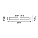 Flessibile nero da 50 cm in pvc rinforzato ordinabile online