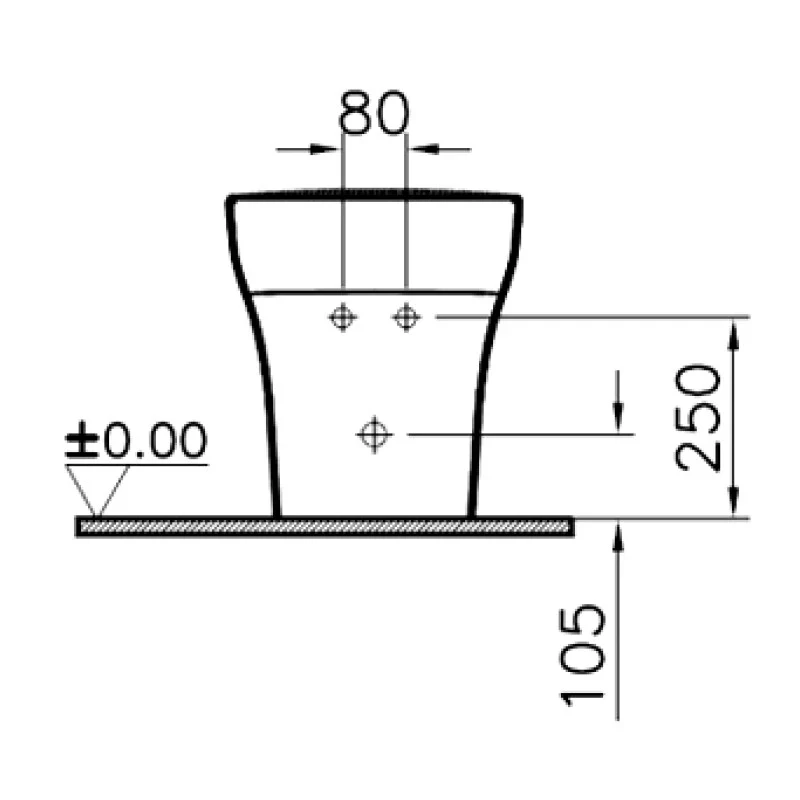 Bidet pavimento filo muro in ceramica top prezzi online