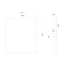 Specchio reclinabile da 60x70 bianco in vendita online