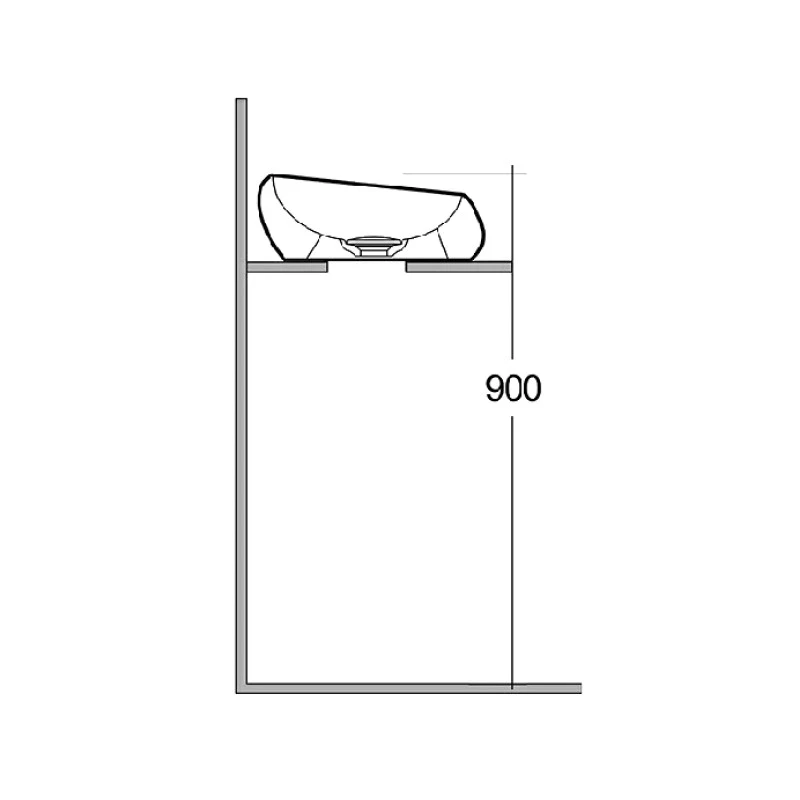 Lavabo da appoggio cloud ovale bianco ordinabile online