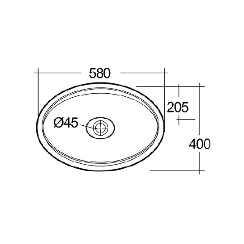Lavabo da appoggio cloud ovale bianco ordinabile online