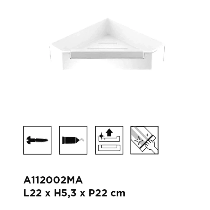 Mensola doccia angolarecompleta tergivetro disponibile online