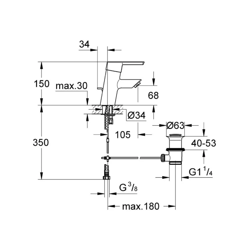 Miscelatore grohe feel in ottone cromato prezzi bassi online