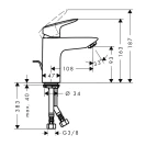 Rubinetto lavabo cromato my cube disponibile online