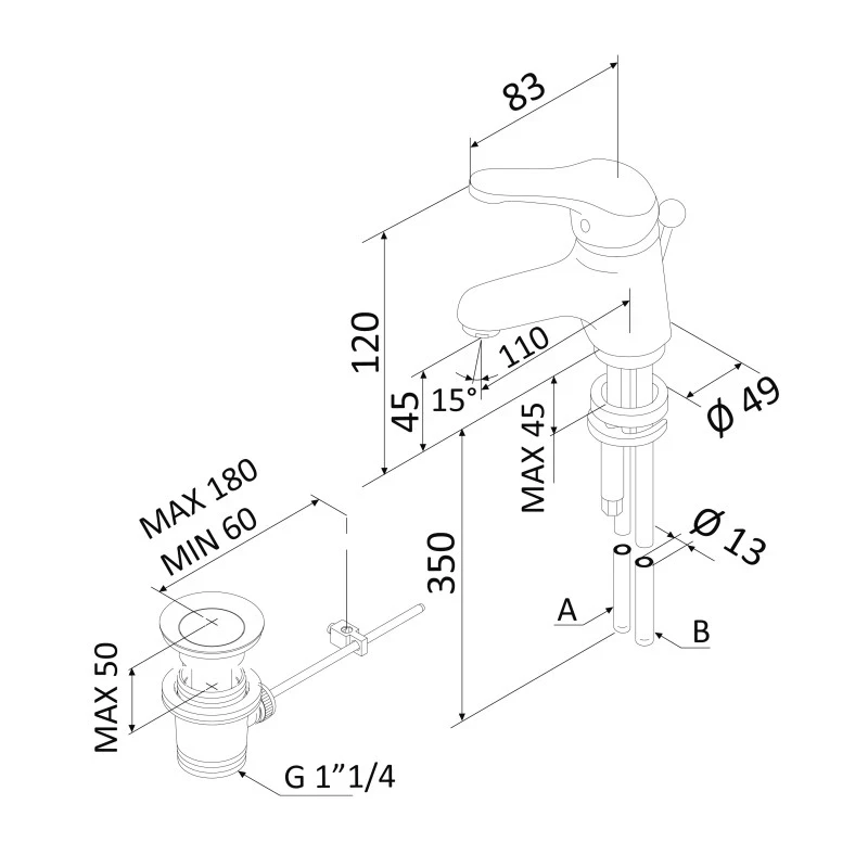 Mariani monocomando lavabo 393e2 offerta online