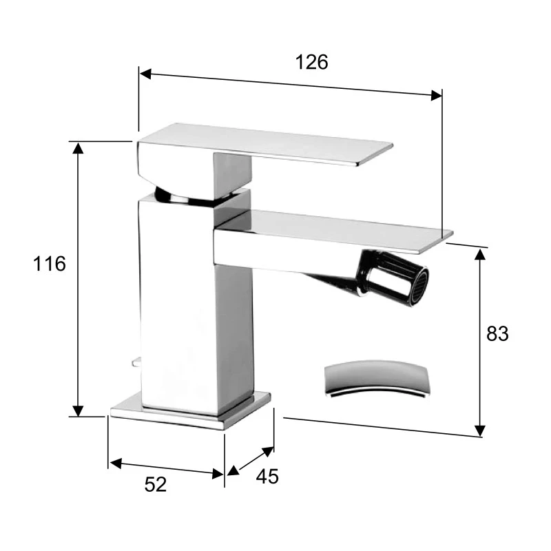 Rubinetto bidet q design in vendita online