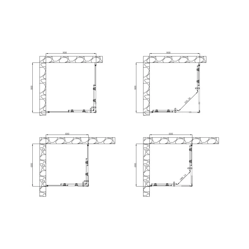 Box Doccia Quadrato 68 8068 80x185h 4mm ordinabile online