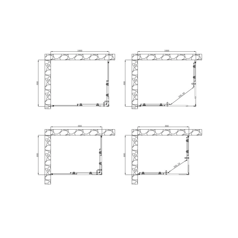 Box Doccia Rettangolare 68 8088 100x185h disponibile online