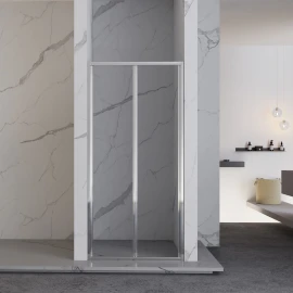 Porta Pieghevole 87 91x185h 4mm Cromato in vendita online