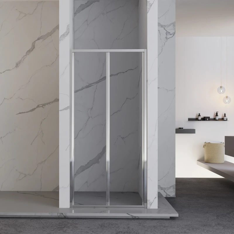 Porta Pieghevole 87 91x185h 4mm Cromato in vendita online