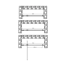 Porta Battente 68 72x185h 4mm Cromato Volta offerta online