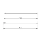 Lato Fisso 78 80x185h 4mm Cromato Volta ordinabile online