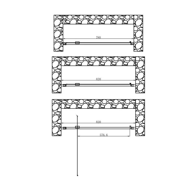 Porta Battente 78 82x185h 4mm Cromato ordinabile online