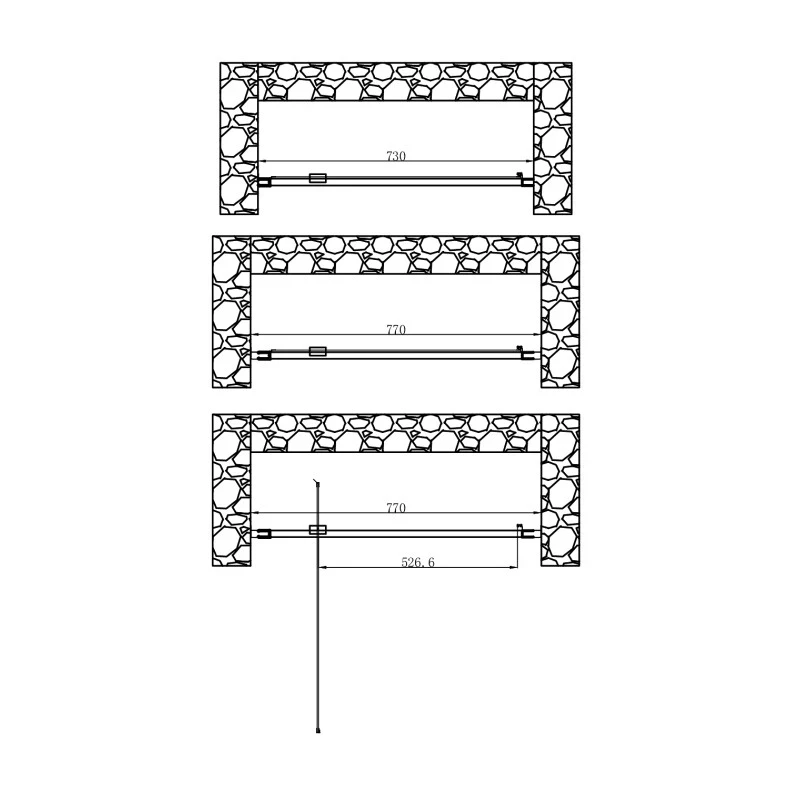 Porta Battente 73 77x185h 4mm Cromato disponibile online