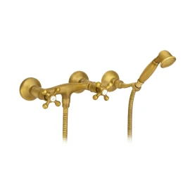 Rubinetto doccia muro vecchio ottone duplex ordinabile online