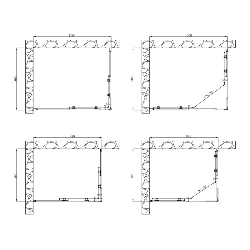 Box Doccia Rettangolare 68 8088 100x190h top prezzi online