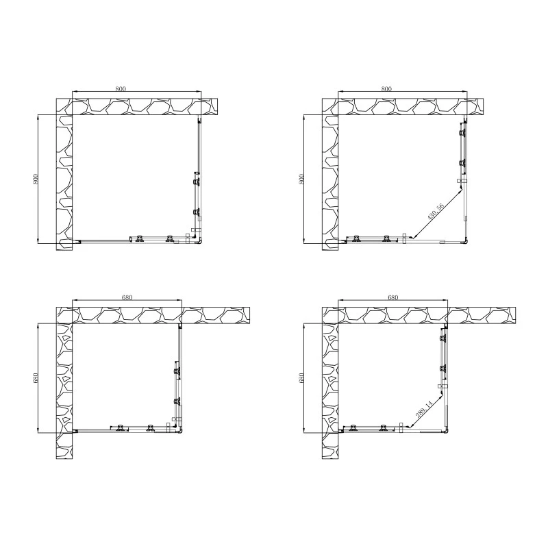 Box Doccia Quadrato 68 8068 80x190h 6mm ordinabile online