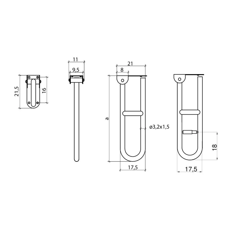 Barra maniglione cm 80 porta rotolo ordinabile online