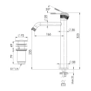 Miscelatore alto lavabo scarico click clack solo online