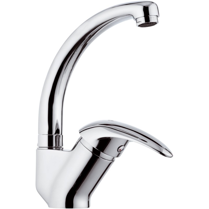 Rubinetto lavellocon bocca alta a c girevole, modello corto - serie ten Remer T42C Rubinetto lavellocon bocca alta a c girevole, modello corto - serie ten Remer T42C