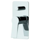 Miscelatore incasso vasca/doccia dev. piastra rett. ultra piatta - Slash online