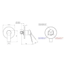 Miscelatore incasso vasca/doccia piastra tonda - Slash online