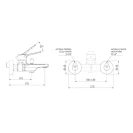 Miscelatore vasca esterno senza set doccia - Slash shop online