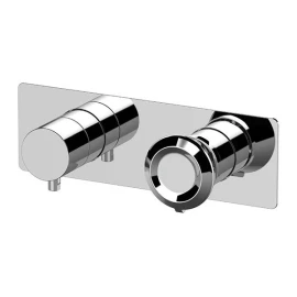 Miscelatore a incasso di design per vasca/doccia con deviatore a 3 vie di tipo meccanico - serie Element