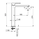 Miscelatore lavabo alto nero opaco Absolute disponibile online