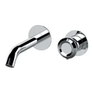 Miscelatore a incasso per lavabo su due piastre tonde bocca 17 cm - serie Element