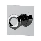 Miscelatore vasca o doccia da incasso senza deviatore su piastra quadrata - serie Element