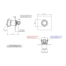 Miscelatore vasca o doccia da incasso senza deviatore su piastra quadrata - serie Element