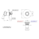 Miscelatore a incasso per vasca o doccia su piastra tonda ultra-piatta - serie Element