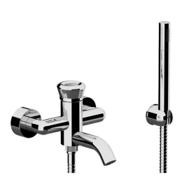 Miscelatore vasca esterno con flessibile 150 cm e doccetta a 1 funzione - serie Element