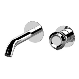 Miscelatore a incasso per lavabo su piastre tonde separate, bocca 17 cm - serie Element