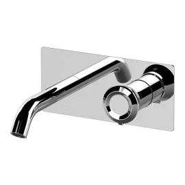 Miscelatore a incasso ultra-piatto per lavabo, bocca 17 cm - serie Element