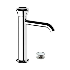 Miscelatore lavabo media altezza, senza foro e con scarico click-clack - serie Element