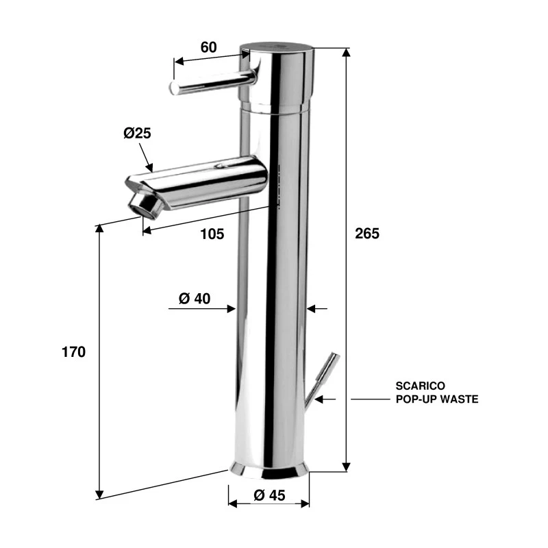 Miscelatore lavabo alto ideale lavabi da in vendita online