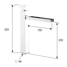 Miscelatore lavabo alto ideale lavabo disponibile online