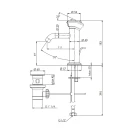 Miscelatore lavabo con scarico, design elegante e funzionalità - serie Element