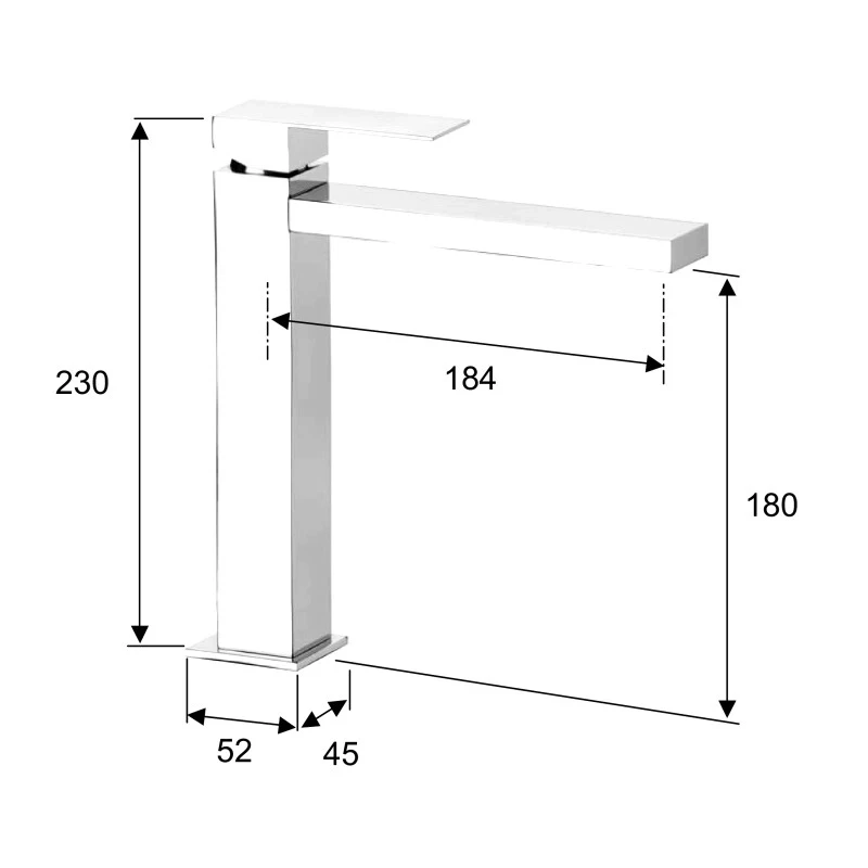 Skyline daniel miscelatore lavabo alto senza solo online