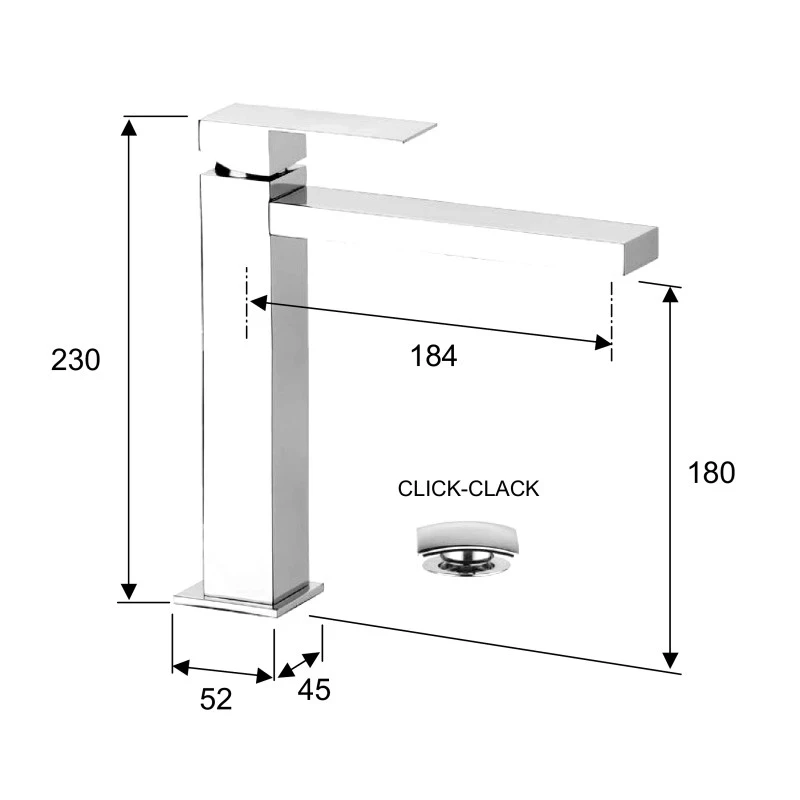 Skyline miscelatore alto lavabo sk607cr disponibile online
