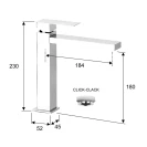 Skyline miscelatore alto lavabo sk607cr disponibile online