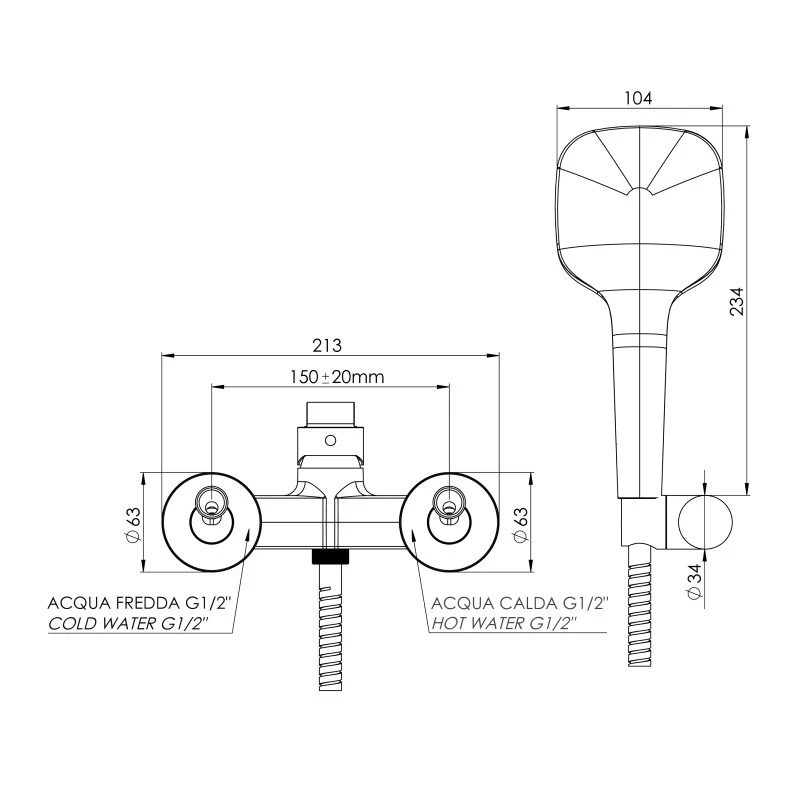 Miscelatore vasca esterno - Slash acquisto online