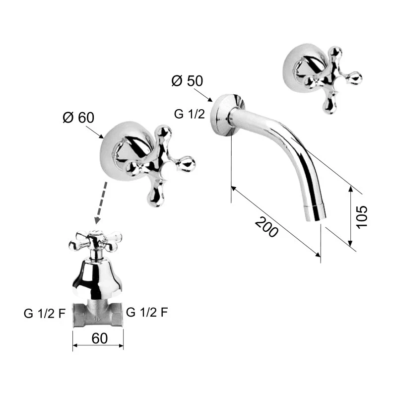 Batteria lavabolavello Liberty da incasso disponibile online