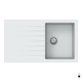 Lavello incasso sintetico 1 vasca 86 cm Bianco disponibile online