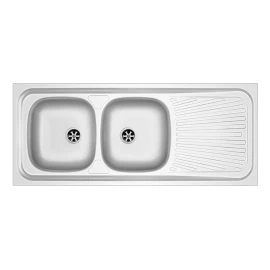 Lavello appoggio inox 120×50 con gocciolatoio DX disponibile online