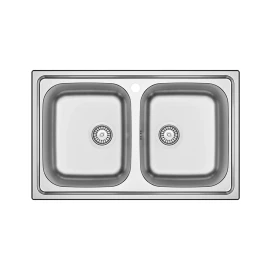 Lavello incasso inox LS05 80×50 acciaio resistente disponibile online