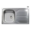 Lavello incasso inox 1 vaschetta 86 cm gocciolatoio SX online
