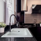 Lavello incasso ceramica C281 116×50 2 vaschette Bianco online